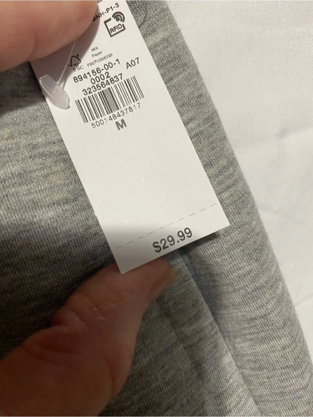 Women's Athletic Heather Gray Knit Shorts with Elastic Waist